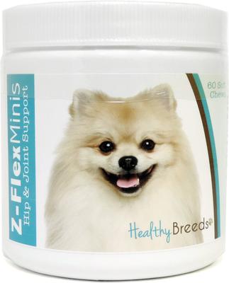 Pomeranian Z-Flex Minis Hip & Joint Support Soft Chews Dog Supplement, 60 count