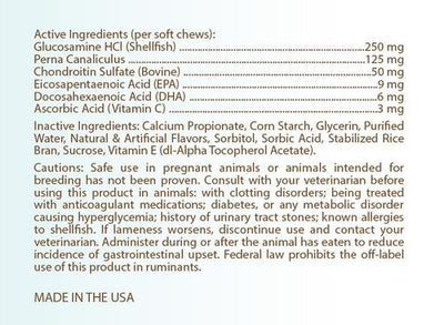 Pomeranian Z-Flex Minis Hip & Joint Support Soft Chews Dog Supplement, 60 count