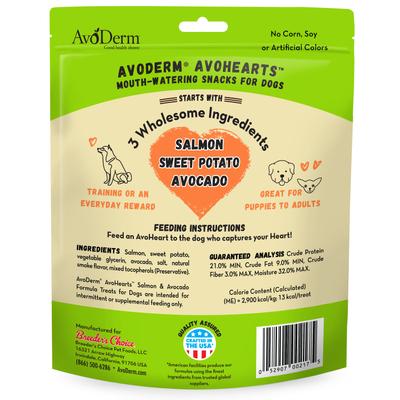 AvoHearts Salmon & Avocado Formula Dog Treats, 5-oz bag
