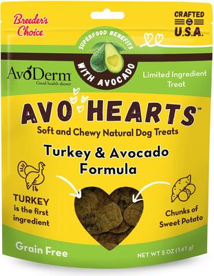 AvoHearts Salmon & Avocado Formula Dog Treats, 5-oz bag
