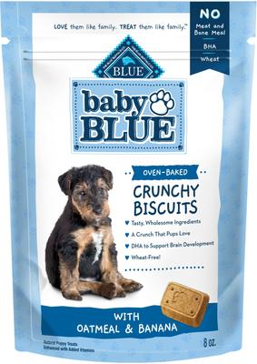 Baby Blue Oatmeal & Banana Puppy Treats, 8-oz bag