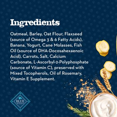 Baby Blue Oatmeal & Banana Puppy Treats, 8-oz bag