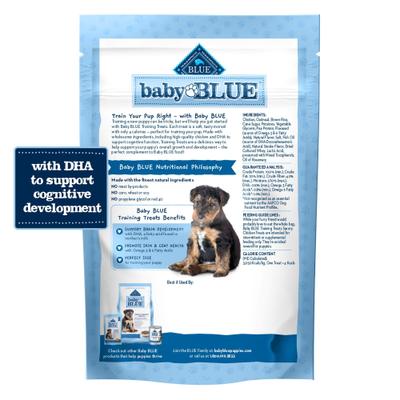 Baby BLUE Savory Chicken Puppy Training Soft Dog Treats, 4-oz bag