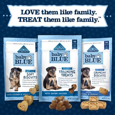 Baby BLUE Savory Chicken Puppy Training Soft Dog Treats, 4-oz bag