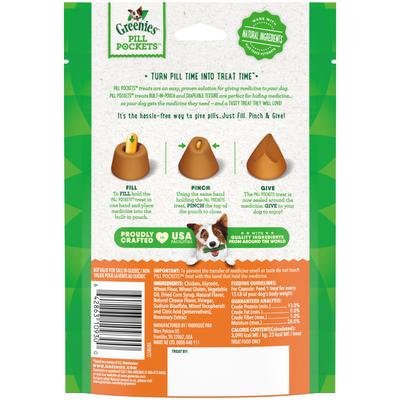 Bundle: Variety Pack - Greenies Pill Pockets Cheese Flavor Dog Treats, Capsule Size, 30 count, Hickory Smoke & Chicken Flavors