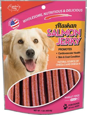 Alaskan Salmon Jerky Dog Treats, 1-lb bag