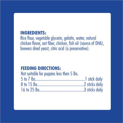 Bundle: N-Bone Puppy Teething Sticks Variety Pak Dental Dog Chew Treats, 60 count