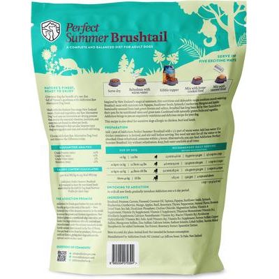 Alimento crudo deshidratado para perros Perfect Summer Brushtail, caja de 2 lb