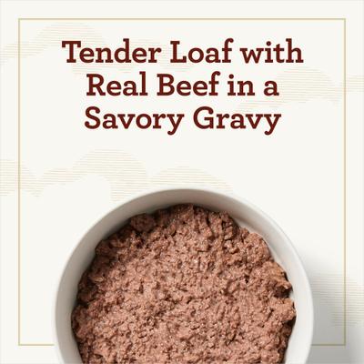 Porterhouse Flavor Tender Loaf in Gravy, Wet Dog Food, 3.5-oz cup, case of 12