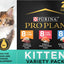 Bundle: Purina Pro Plan FOCUS Kitten Favorites + Fancy Feast Tender Feast Canned Kitten Food