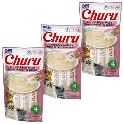 Churu Grain-Free Chicken with Cheese Puree Lickable Cat Treat, 0.5-oz tube, pack of 72