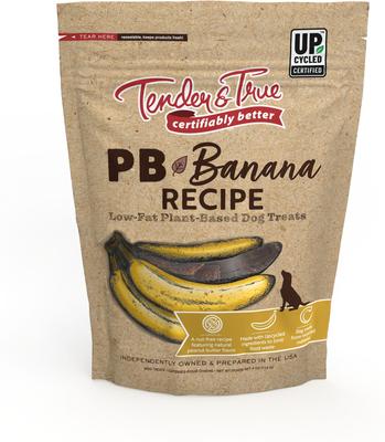 PB+ Bananas Jerky Dog Treats, 4-oz bag