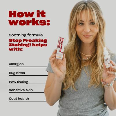 STOP EFFING ITCHING! Anti-Itch Supplement for Dogs, 1-fl oz bottle