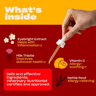 STOP EFFING ITCHING! Anti-Itch Supplement for Dogs, 1-fl oz bottle