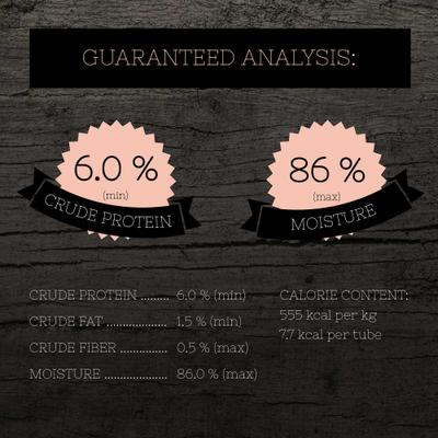 Premios para lamer para gatos de pollo con puré de pato, bolsa de 0.5 oz, paquete de 4