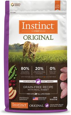 Original Real Rabbit Recipe Grain-Free Dry Cat Food, 4.5-lb bag