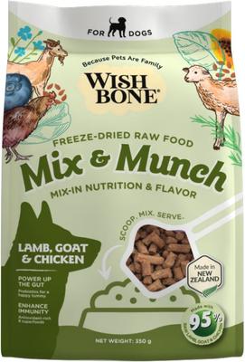 Mix & Munch Raw Beef & Venison High Protein Grain-Free Adult Freeze-Dried Dog Food, 12.35-oz bag