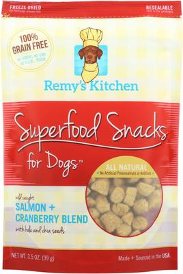 Salmon + Cranberry Blend Superfood Snacks Freeze-Dried Dog Treats, 3.5-oz bag