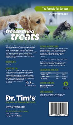 Natural Beef Liver Genuine Freeze-Dried Dog & Cat Treats, 6-oz bag