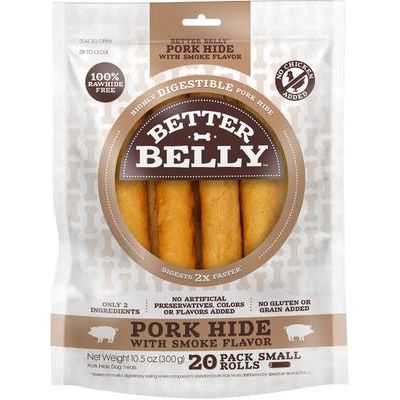 Rollitos de proteína con salmón real, golosina masticable de cuero crudo altamente digestible para perros, tamaño pequeño, 6 unidades