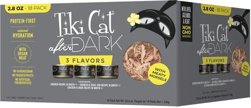 After Dark Variety Pack Grain-Free Wet Cat Food, 2.8-oz tray, case of 18