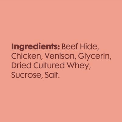 Proteins Real Venison Braids Dog Treats, 3 count