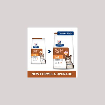 Bundle: Hill's Prescription Diet k/d Kidney Care with Chicken Dry Food + Pate with Tuna Wet Cat Food