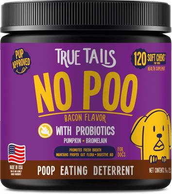 No Poo Bacon Flavored Coprophagia Supplement for Dogs, 120 count