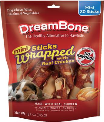 Chicken Wrapped Stick Dog Treat, Mini, 15 count