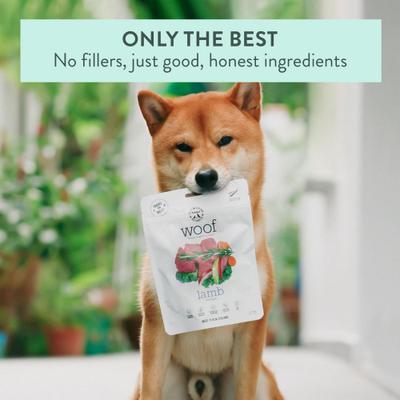 Woof Lamb Recipe Grain-Free Freeze-Dried Dog Treats, 1.76-oz bag