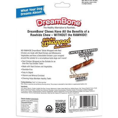 Golosina para perros envuelta en pollo, tamaño grande, 8 unidades