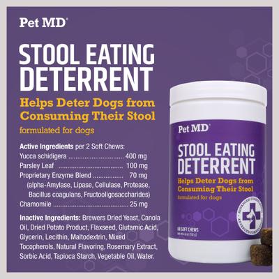 Stool Eating Deterrent Dog Supplement, 60 count