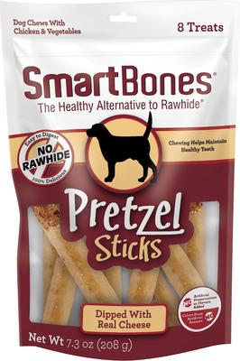 Pretzel Sticks Dipped Real Cheese Dog Treats, 8 count