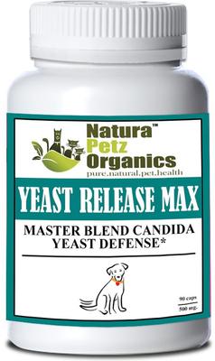 YEAST RELEASE MAX * Master Blend Candida Yeast Defense Support* Dog Supplement, 90 count