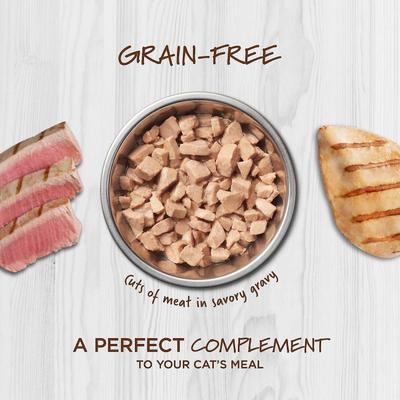 Healthy Cravings Grain-Free Cuts & Gravy Recipe Variety Pack Wet Cat Food Topper, 3-oz pouch, case of 24