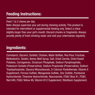 Twist Sticks Water Buffalo Dog Treats, 50 count