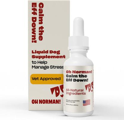 CALM THE EFF DOWN! Calming Supplement for Dogs, 1-fl oz bottle