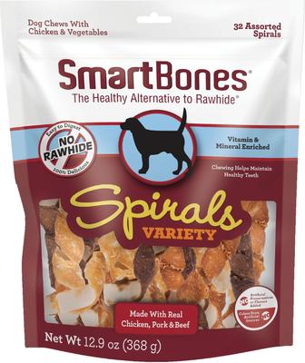 Spirals Variety Pack Dog Treats, 32 count