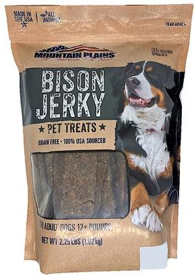 Bison Jerky Grain-Free Dog Treats, 2.25-lb bag