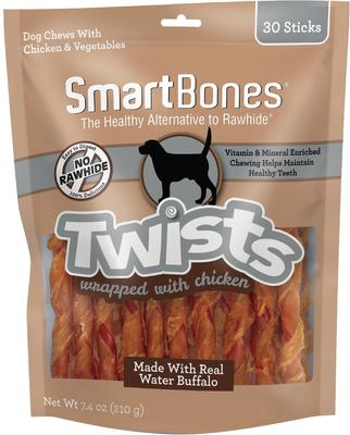 Twists Wrapped Chicken Dog Treats, 30 count