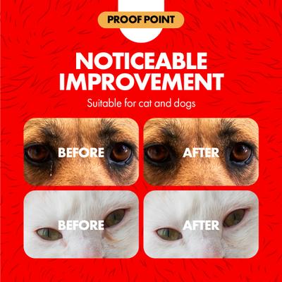 Almohadillas estériles para lavado de ojos para perros y gatos, 90 unidades