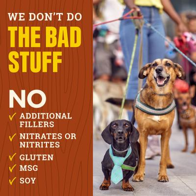 Original Sticks - Premios de carne seca de cerdo con alto contenido proteico para perros, 24 unidades