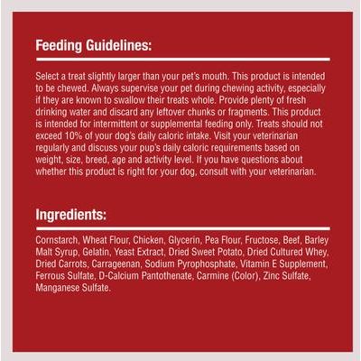 Palitos de pollo envueltos, golosinas de solomillo para perros, 30 unidades