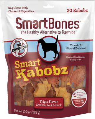 Smart Kabobz Real Chicken, Pork & Duck Dog Treats, 20 count