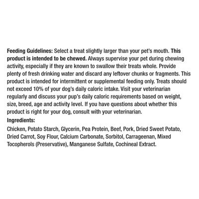 Alitas de triple sabor para perros, 10 unidades