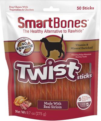 Sirloin Twistz Sirloin Dog Treats, 50 count