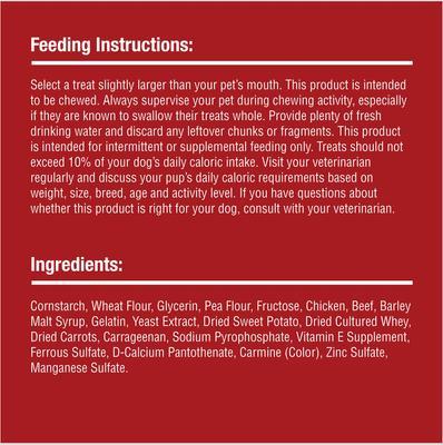 Sirloin Twistz Sirloin Dog Treats, 50 count