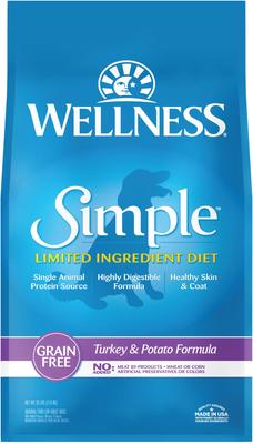 Paquete: Alimento seco para perros Wellness Simple Limited Ingredient Diet Grain-Free Turkey & Potato Formula, bolsa de 26 lb + Alimento enlatado para perros Wellness Simple Limited Ingredient Diet Grain-Free Turkey & Potato Formula, caja de 12,5 oz