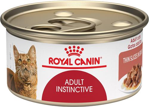 Feline Health Nutrition Adult Instinctive Thin Slices in Gravy Canned Cat Food, 3-oz, case of 24