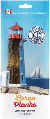 Premio deshidratado para perros y gatos Sydney's Harbour Large Fish Planks, bolsa de 2.5 oz